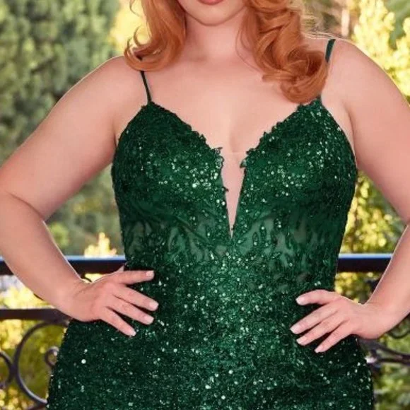 NEW LONG SLEEVELESS SHEATH STRETCH DRESS EMBROIDERED WITH SEQUINS & LACE CD840C